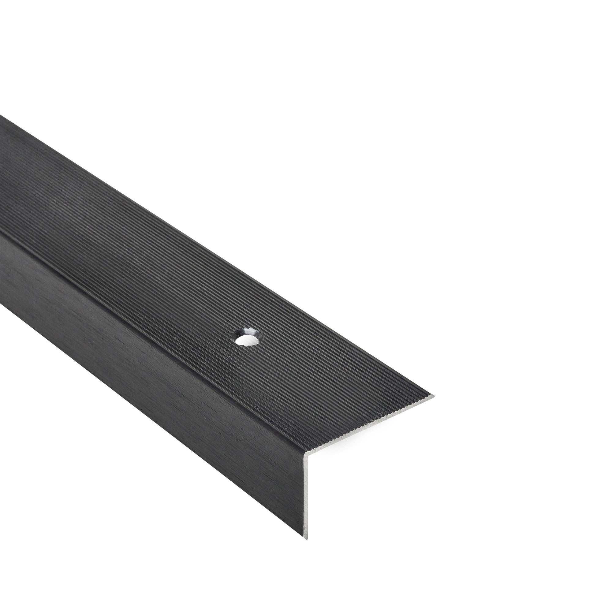 Kątownik schodowy alumuniowy czarny 40x25x1.5mm 1m