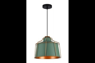 Oprawa sufitowa GOA 1x E27, zielony, średnica 32cm, materiał metal