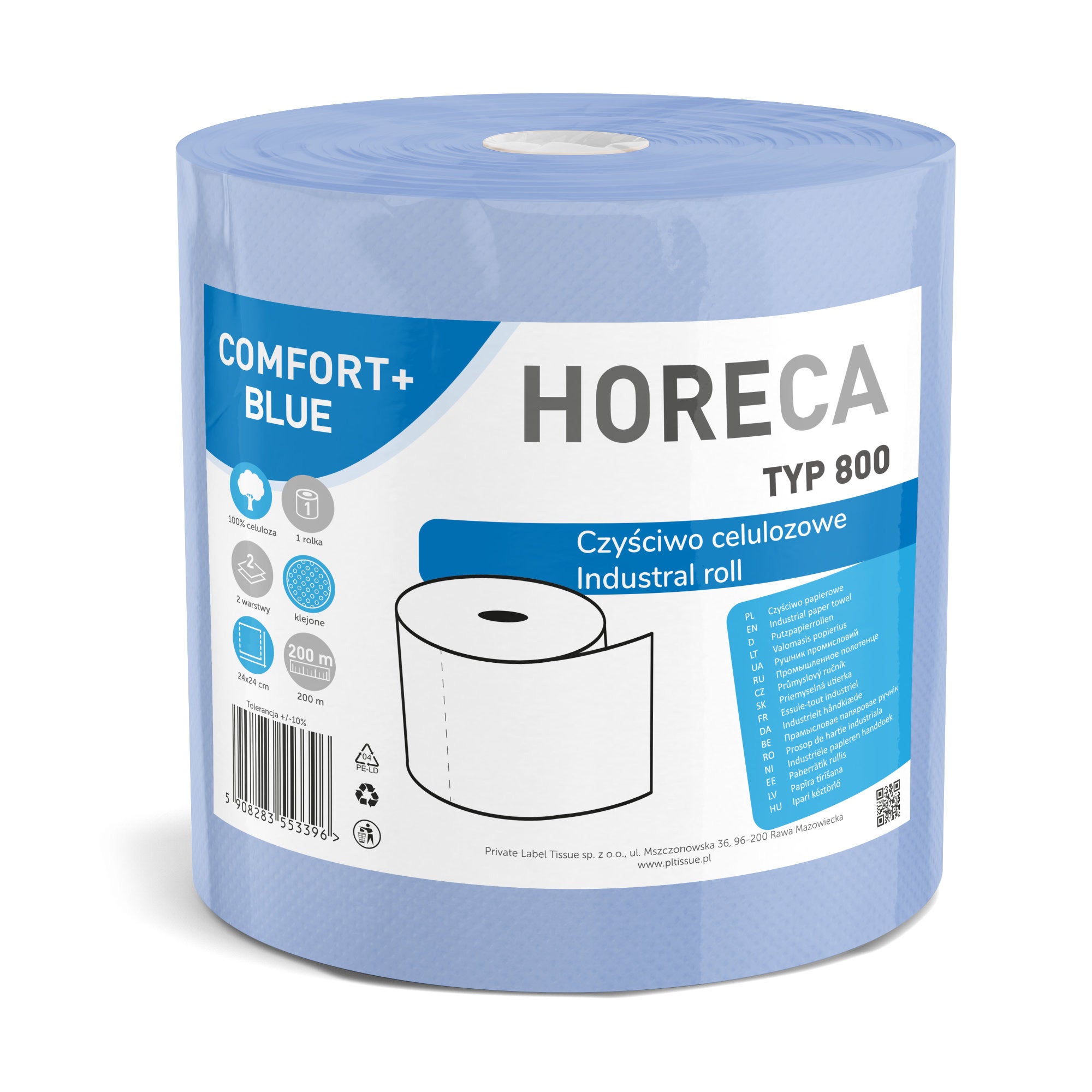 Czyściwo papierowe 1R Horeca Comfort+ BLUE typ 800