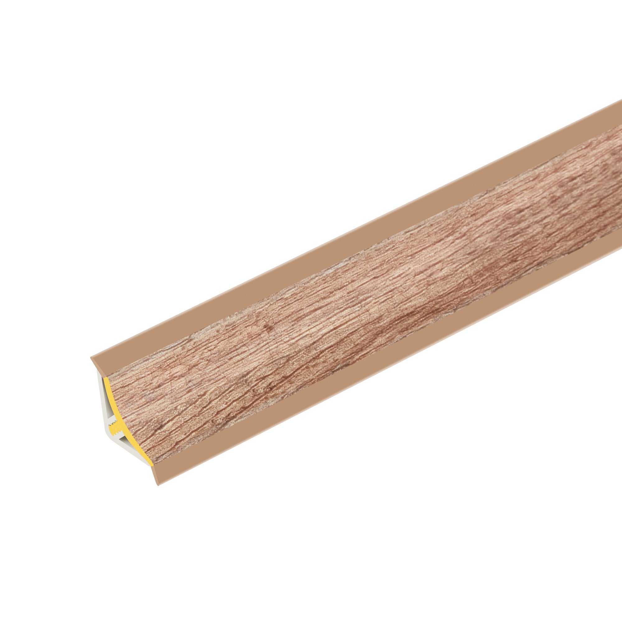 Listwa przyblatowa PVC wklęsła szeroka 21x21mm Cezar Dąb Sonoma mat 3m 0