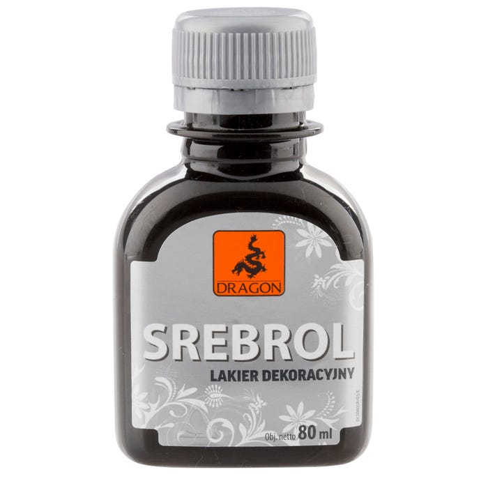 Lakier dekoracyjny Dragon Srebrol 80ml