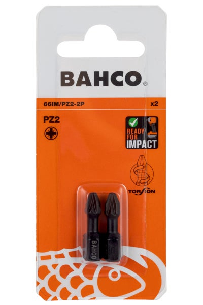 Bity udarowe PZ2 25 mm 1/4", 2 szt. 1