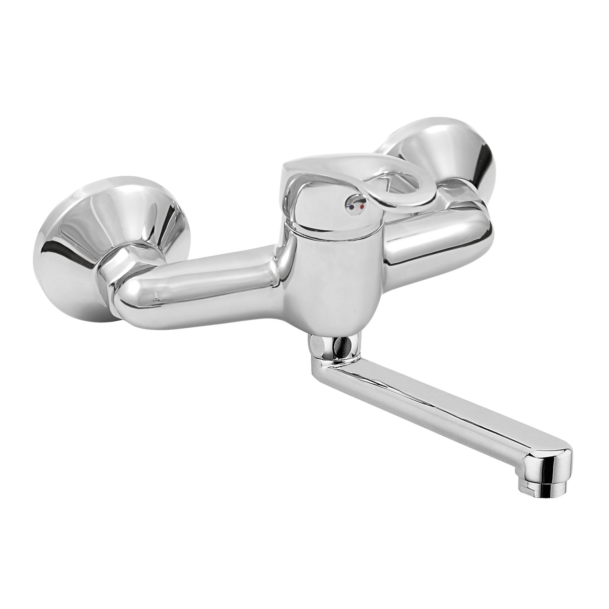 Bateria umywalkowa ścienna Ferro Blanca Eko chrom