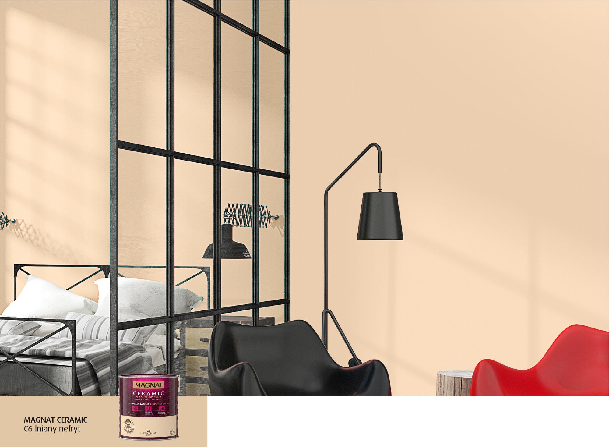 Farba Magnat Ceramic lniany nefryt 2,5l 1