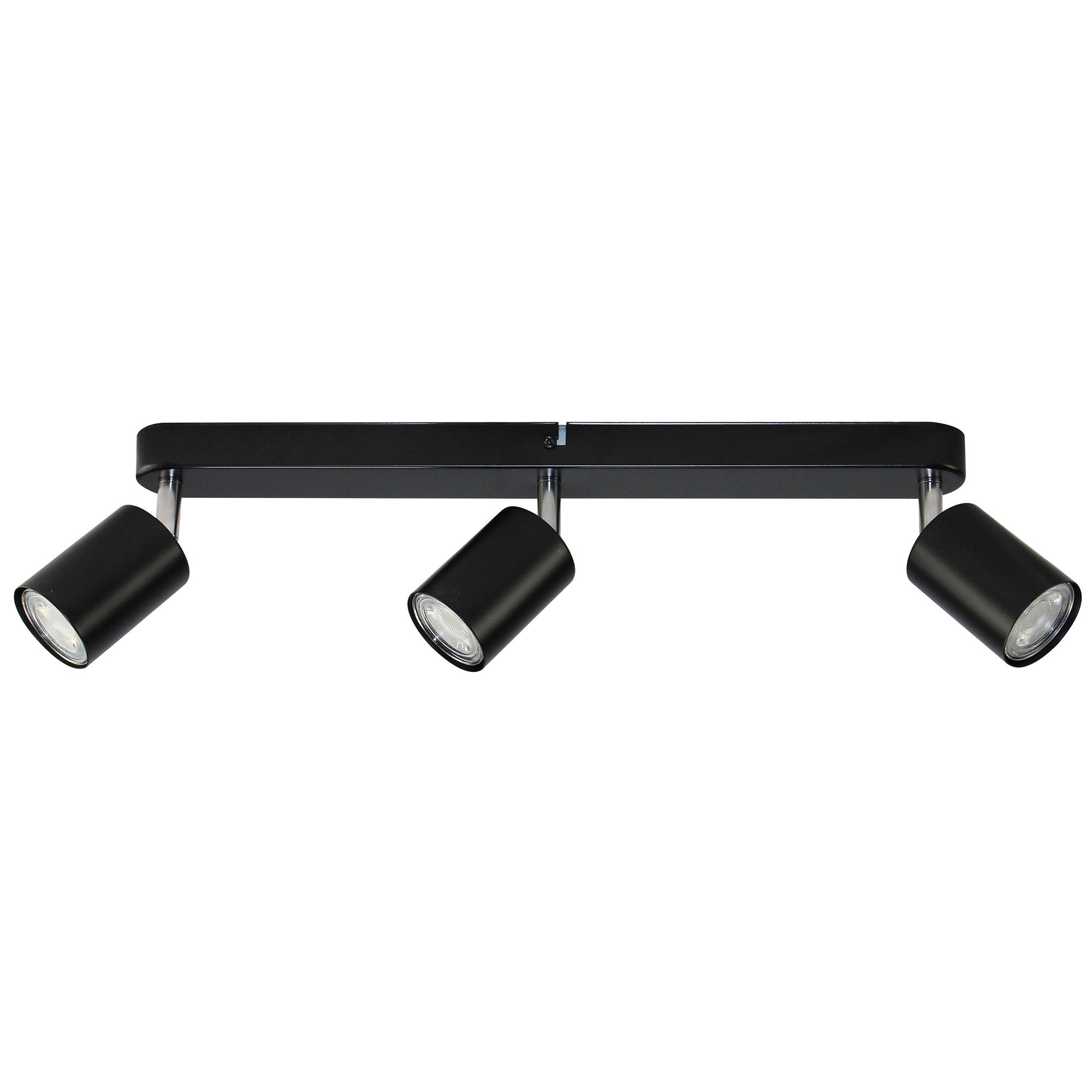 Lampa ścienno-sufitowa GAVIA 3xGU10 kolor czarny, listwa, obrotowa