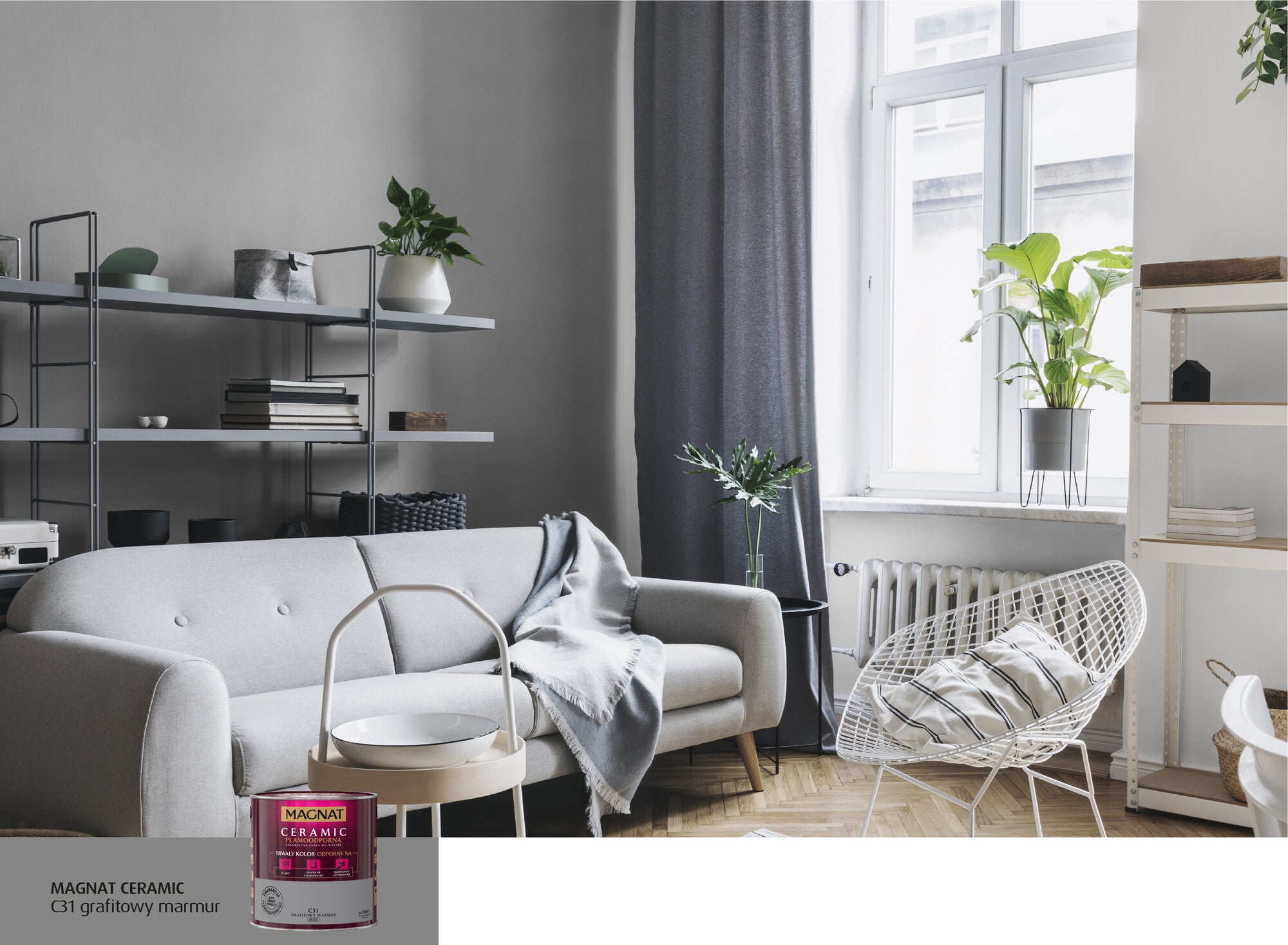 Farba Magnat Ceramic grafitowy marmur 2,5l 1