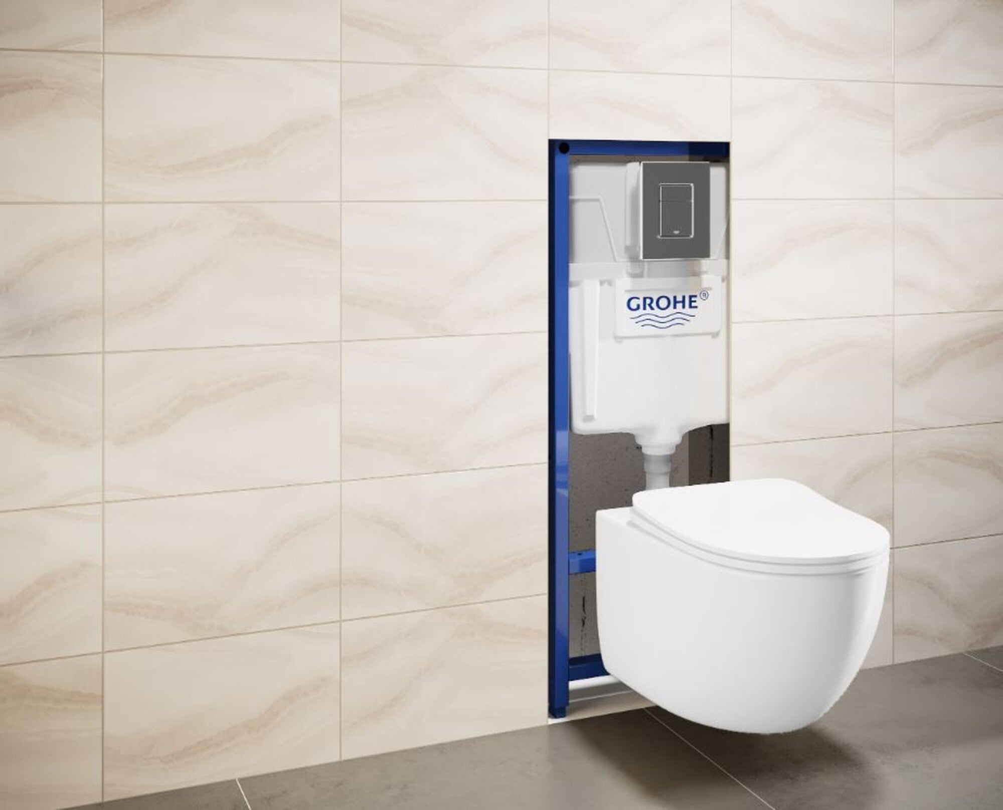 Stelaż WC podtynkowy Grohe Solido Even 3 w 1 przycisk chrom 2