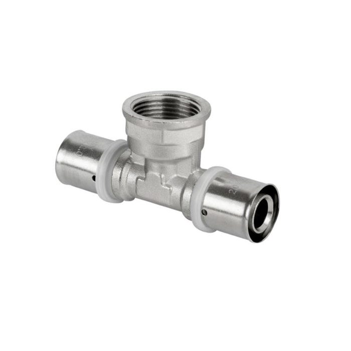 Pex Trójnik zaciskowy GW 16 mm x 1/2"