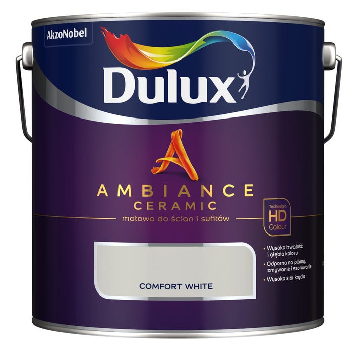 Farba Dulux Ambiance Ceramic comfort white 2,5l
