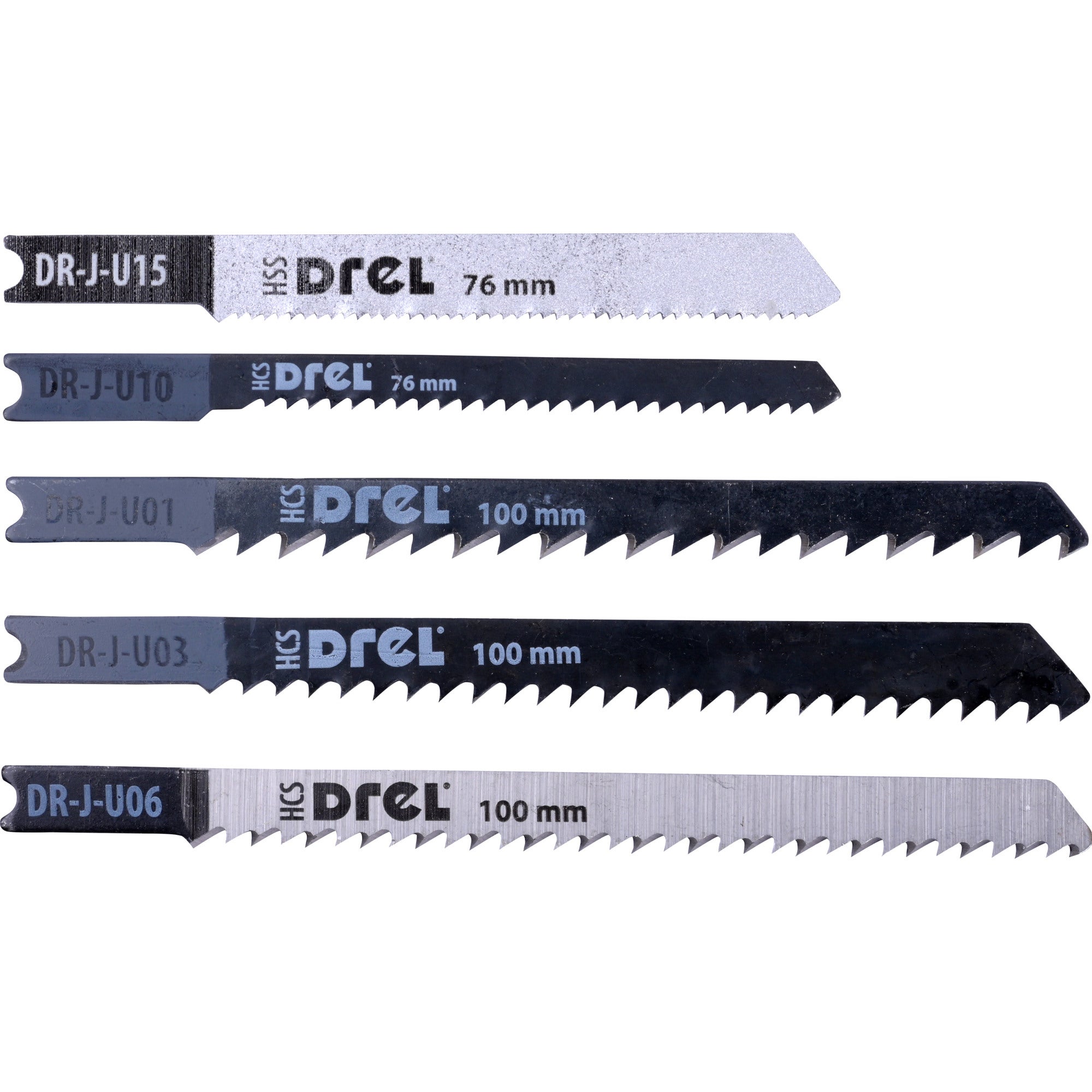 Zestaw brzeszczotów do wyrzynarki typ U, 5 szt. 0