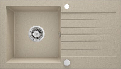 Zlewozmywak granitowy Deante Zorba 44 x 76 cm piaskowy