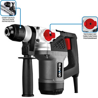 Młot udarowo-obrotowy 4,0J 58G860 Graphite 2