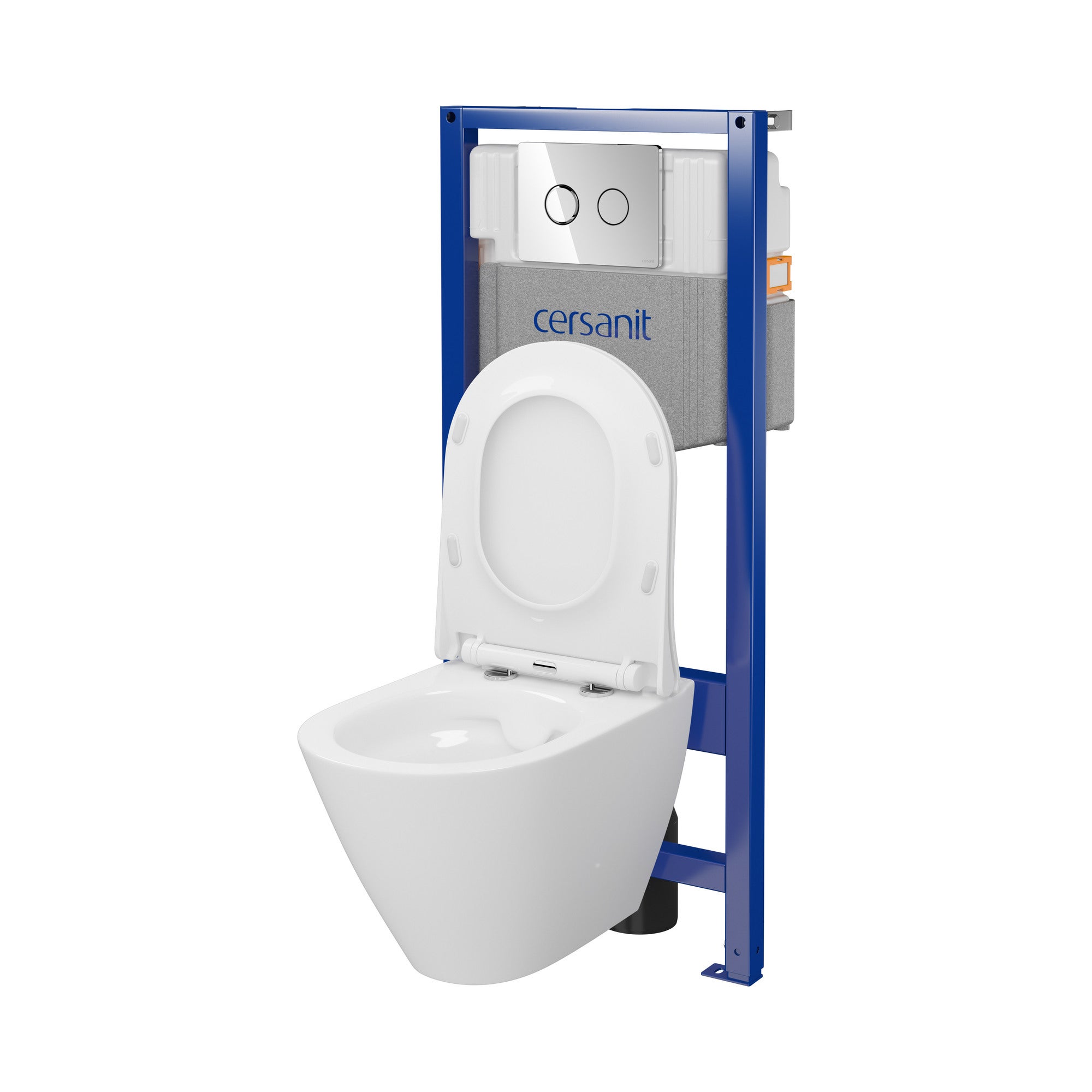 Zestaw podtynkowy WC Cersanit Arago przycisk chrom 1