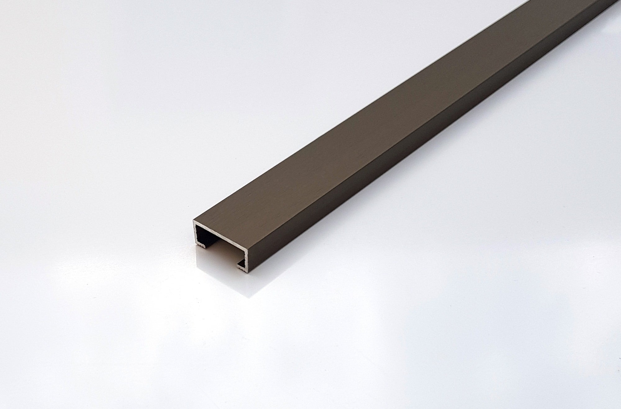 Listwa aluminiowa 1x2x270 cm, bronze mat brushed BMB20