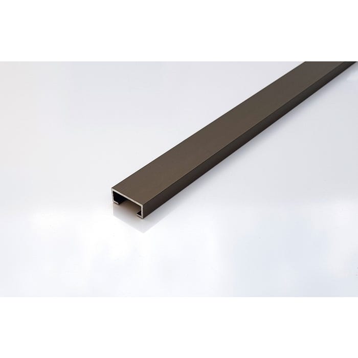 Listwa aluminiowa 1x2x270 cm, bronze mat brushed BMB20
