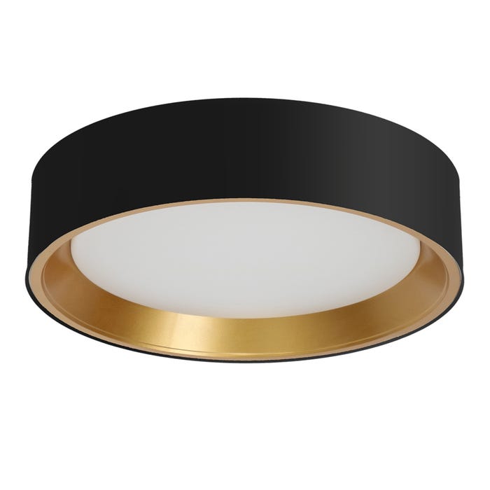Plafon LED Bento 18W 1000 lm IP20, czarny/złoty
