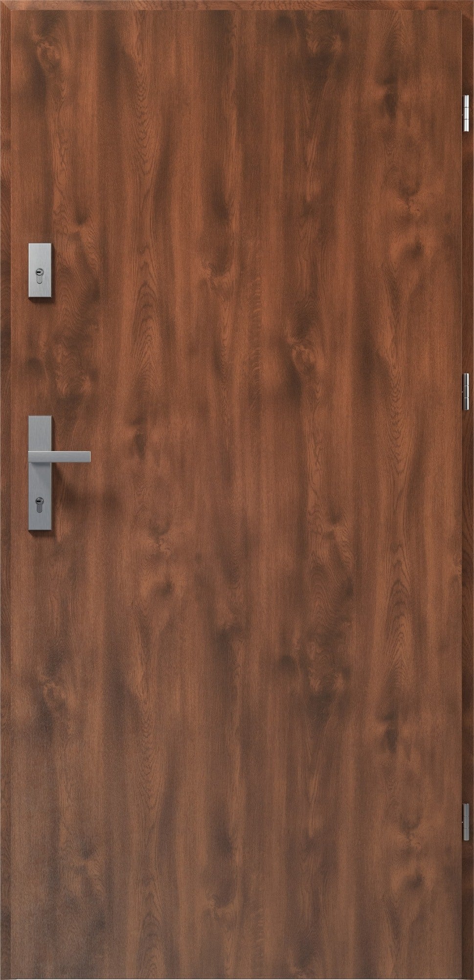 Drzwi zewnętrzne akustyczne 70 VIVALDI RC3/ 44dB orzech 90 prawe + zestaw okuć KL 3 1