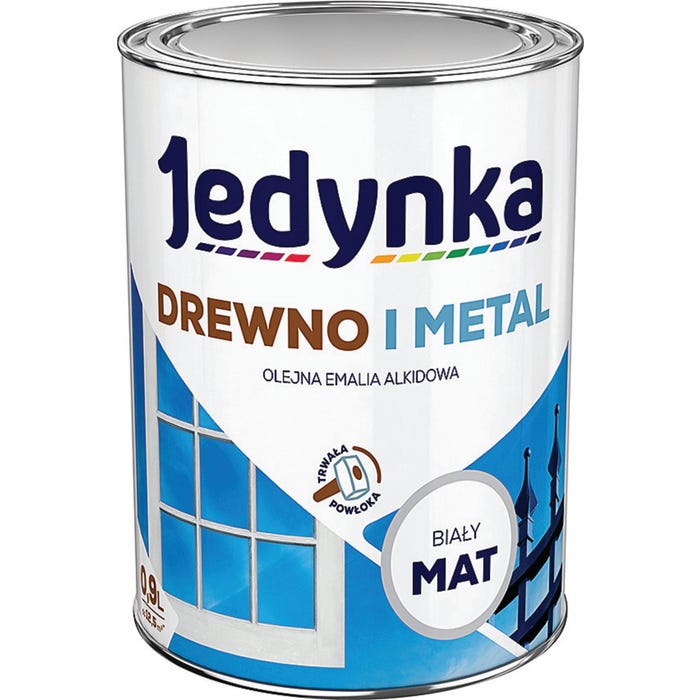 Emalia alkidowa Jedynka biały 0,9l