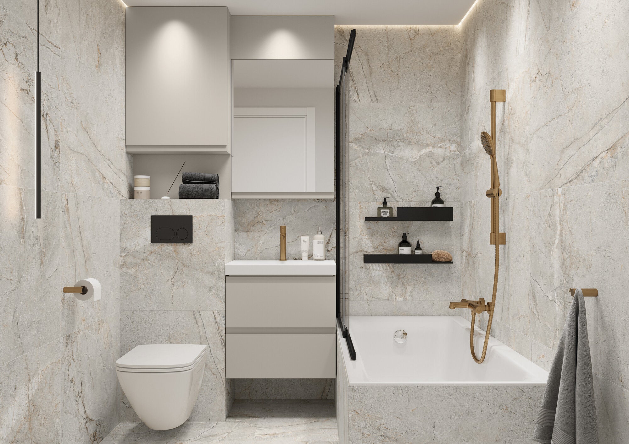 Szafka wisząca Cersanit Moduo 60 cm kaszmir 1