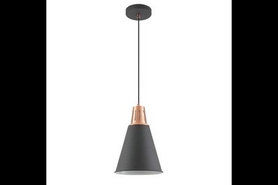 Oprawa sufitowa GIANNI 1x E27, czarno-złoty, średnica 22cm, materiał metal
