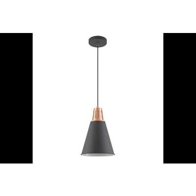 Oprawa sufitowa GIANNI 1x E27, czarno-złoty, średnica 22cm, materiał metal