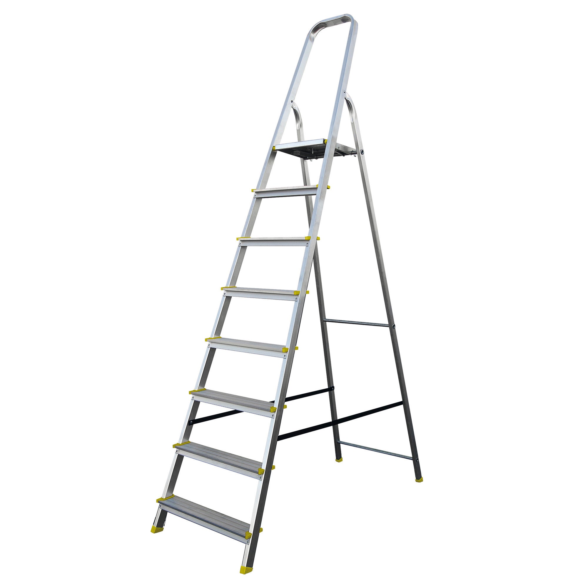 Drabina aluminiowa jednostronna 8 - stopniowa nośność 150 kg