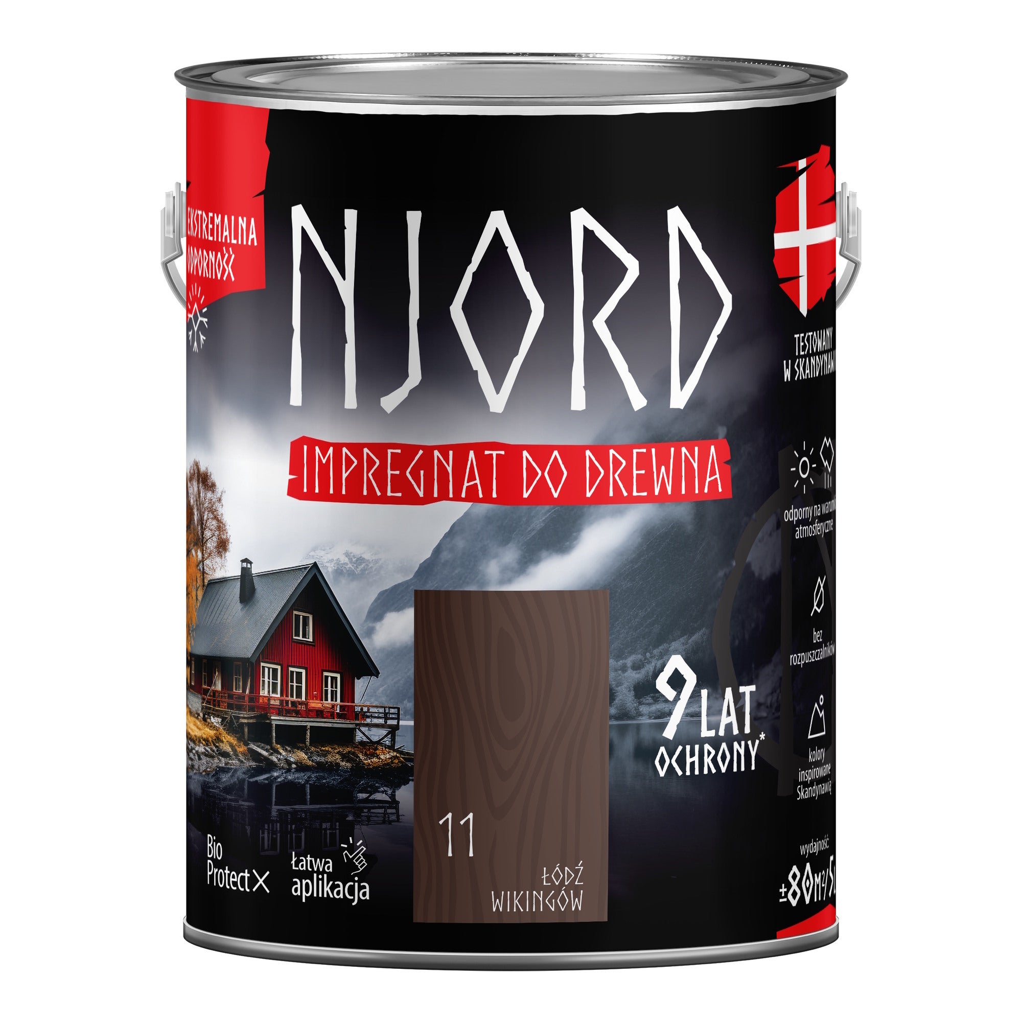 Njord impregnat do drewna łódź wikingów 5L 0