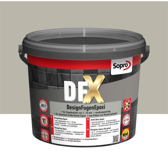 Fuga epoksydowa DFX szary 15 3kg