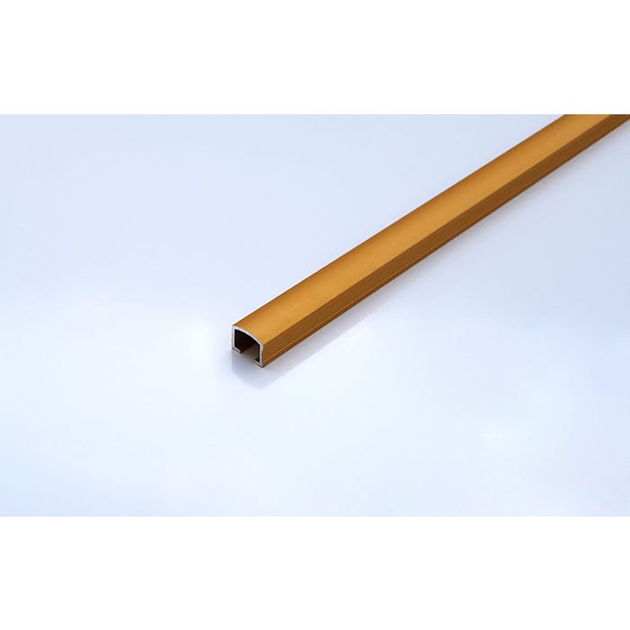 Listwa aluminiowa 1x1x270 cm, gold mat GM10