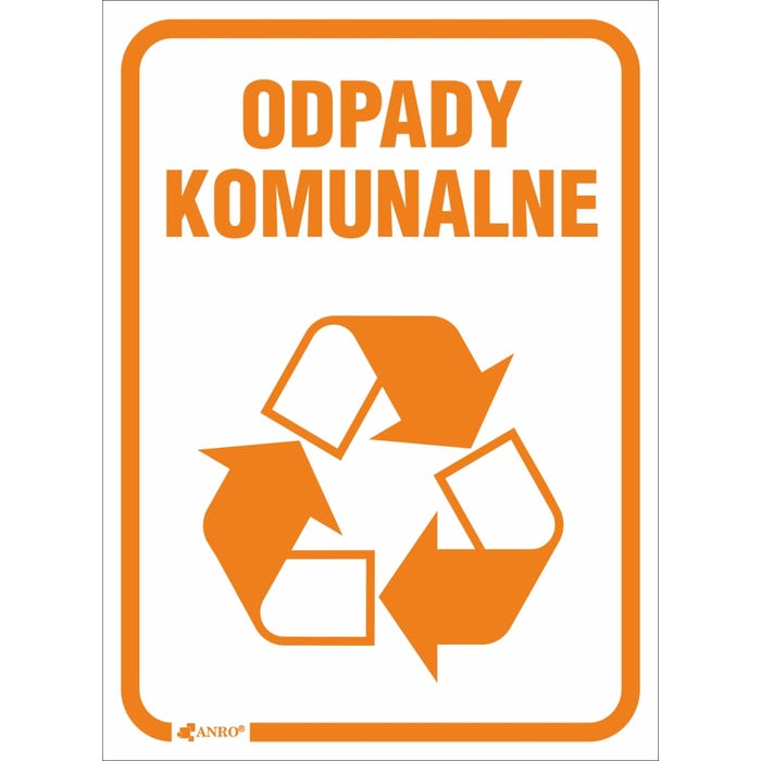 Znak informacyjny ODPADY KOMUNALNE