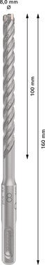 Wiertło SDS-Plus-5X 8x100x160 mm BOSCH 2
