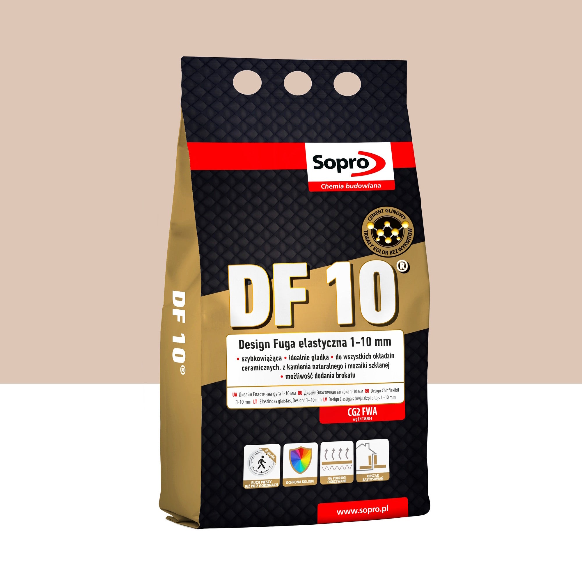 Fuga elastyczna Sopro DF 10 BEŻ BAHAMA 34 4kg