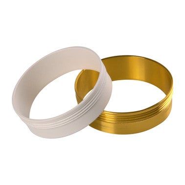 Zestaw szynoprzewodów 1-fazowy MARIBEL 3x GU10, szynoprzewód 1m, kolor biało-złoty, oprawy wiszące, przewód 1m, wymienny odbłyśnik (biały lub złoty) 4