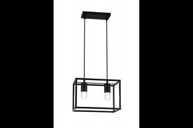 Oprawa sufitowa DIU2 2x E27, czarny, średnica 30cm, materiał metal