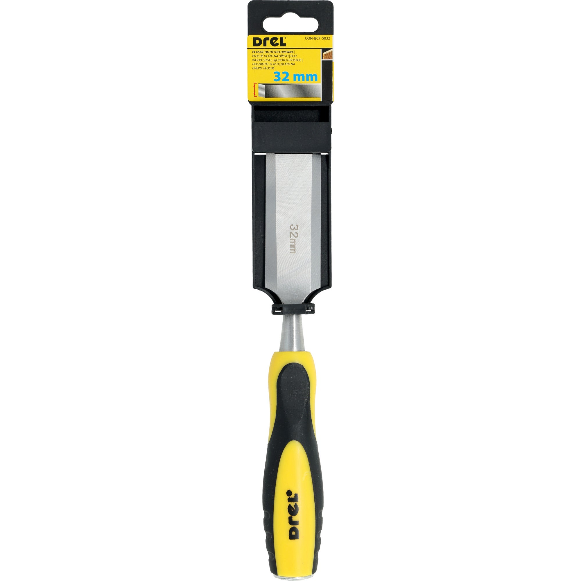 Dłuto płaskie do drewna z plastikową rączką, DREL 32 mm 2