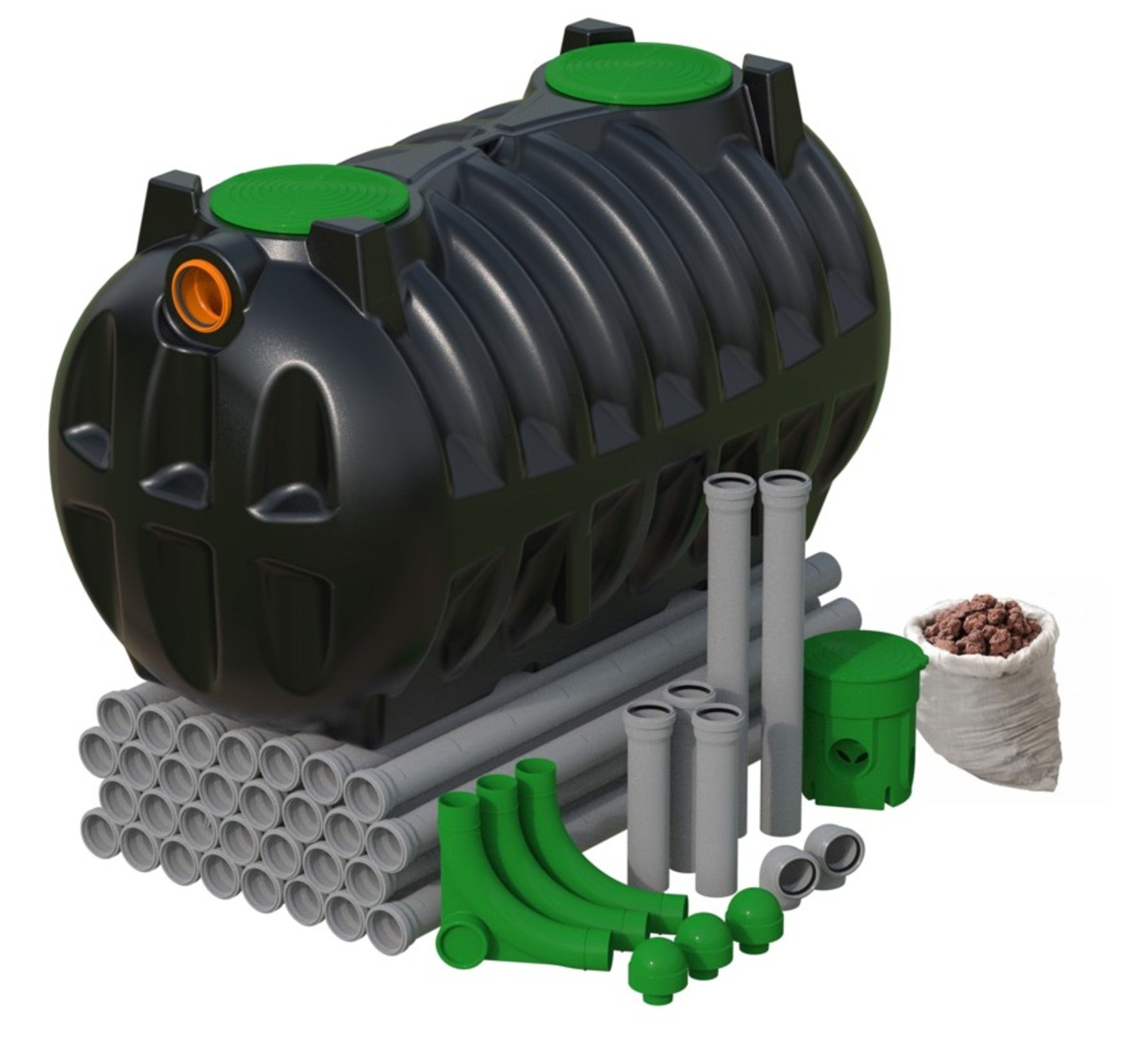 Przydomowa oczyszczalnia ścieków osadnik gnilny Barell 3000 L komplet