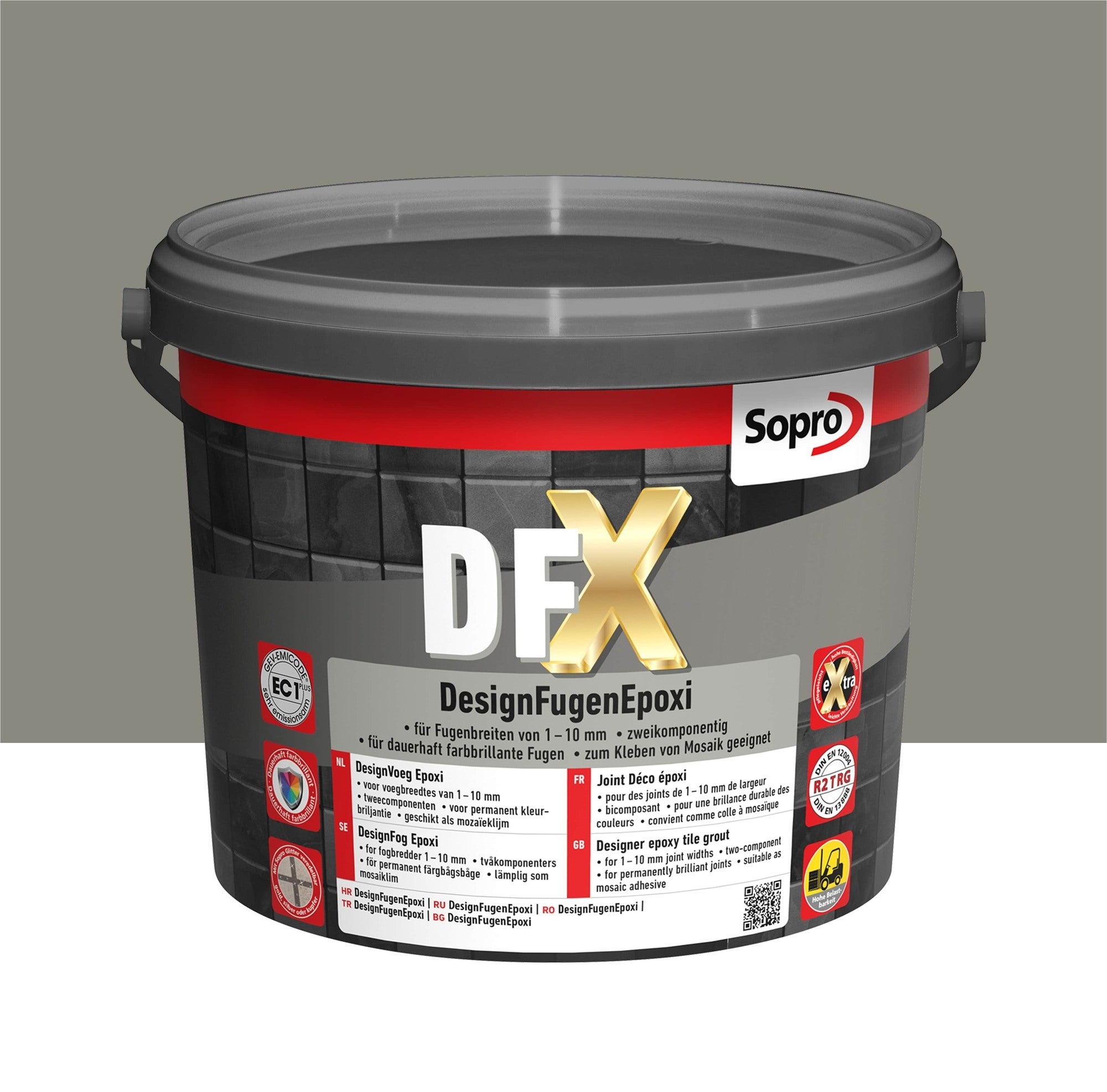 Fuga epoksydowa DFX kamiennoszary 22 3kg