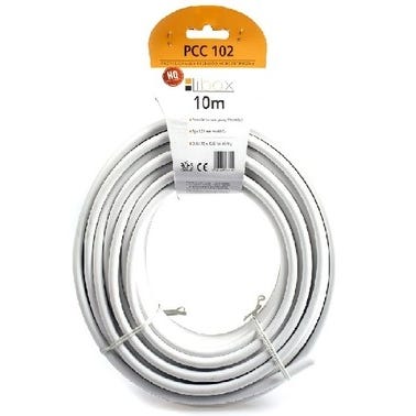 Przewód koncentryczny PCC102 75Ω 1,02/4,7 biały, 10m