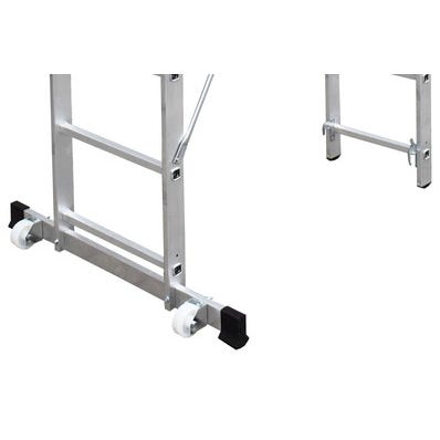 Rusztowanie drabinowe Drabest Basic, 2 x 8 stopni + podest, aluminium 2