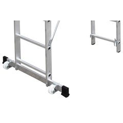 Rusztowanie drabinowe Drabest Basic, 2 x 8 stopni + podest, aluminium 2