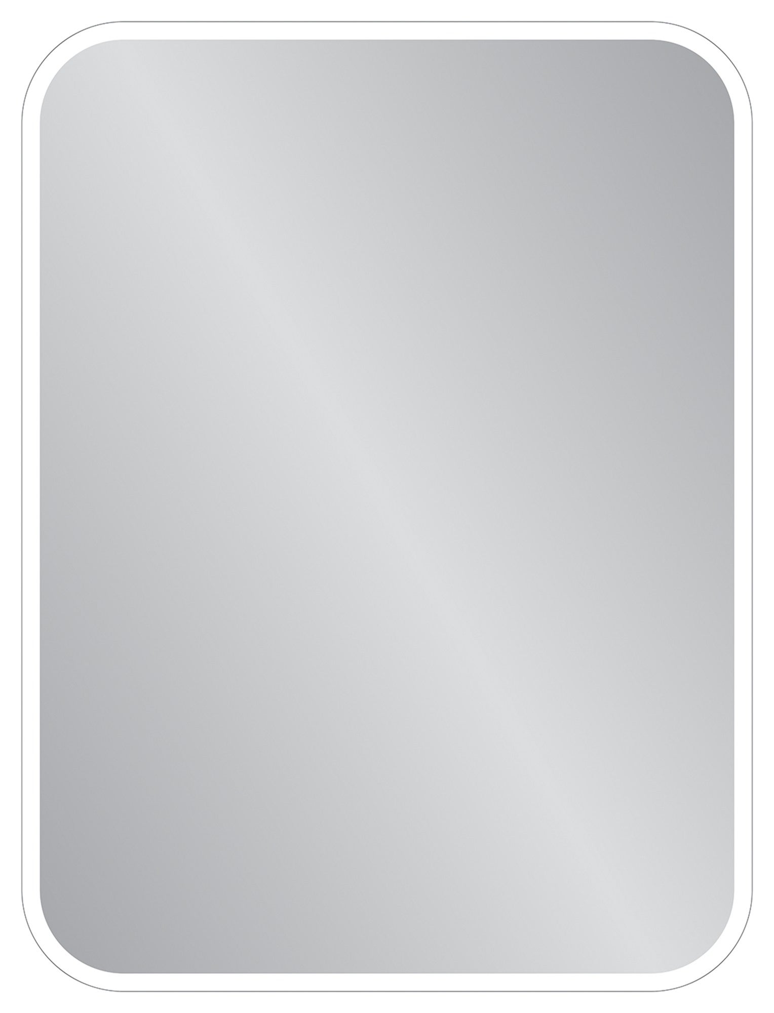 Lustro łazienkowe bez oświetlenia Dubiel Vitrum Senso 50x70 cm