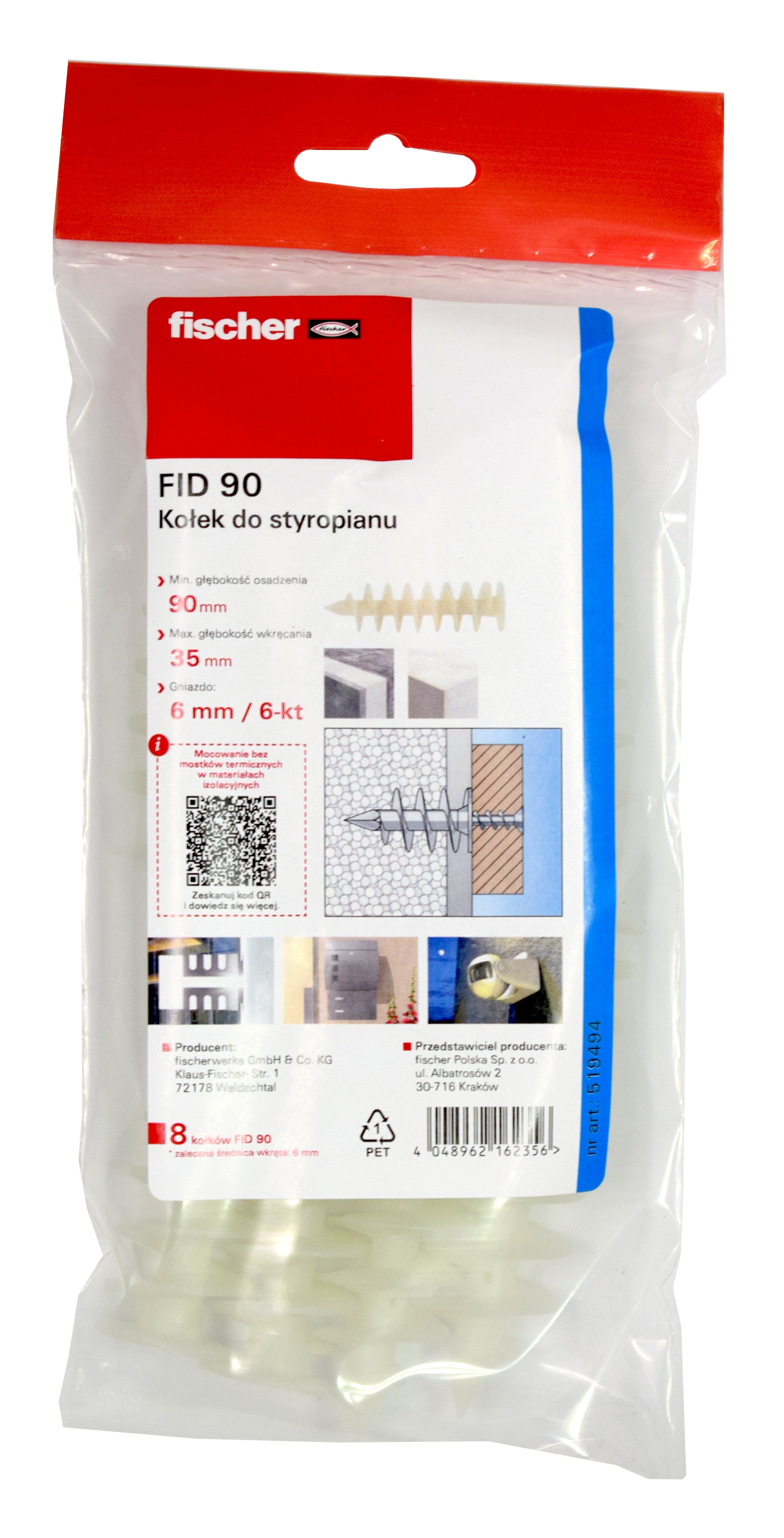 Kołek do styropianu FID 90 (8 szt.) 1
