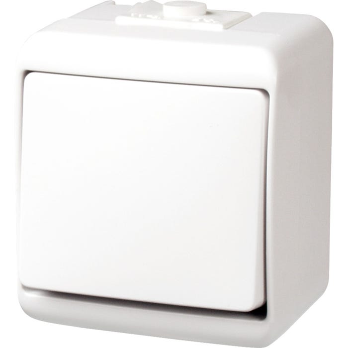 Karlik Junior biały łącznik pojedynczy IP44
