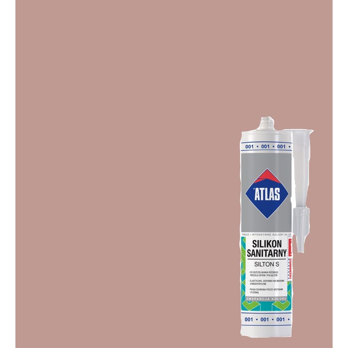 Silikon sanitarny Atlas 020 beżowy 280 ml