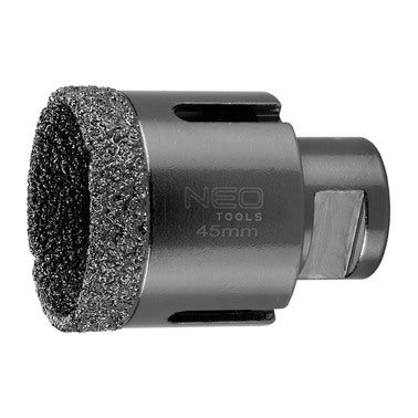 Otwornica diamentowa NEO TOOLS do pracy na sucho, 45 mm, uchwyt M14 2