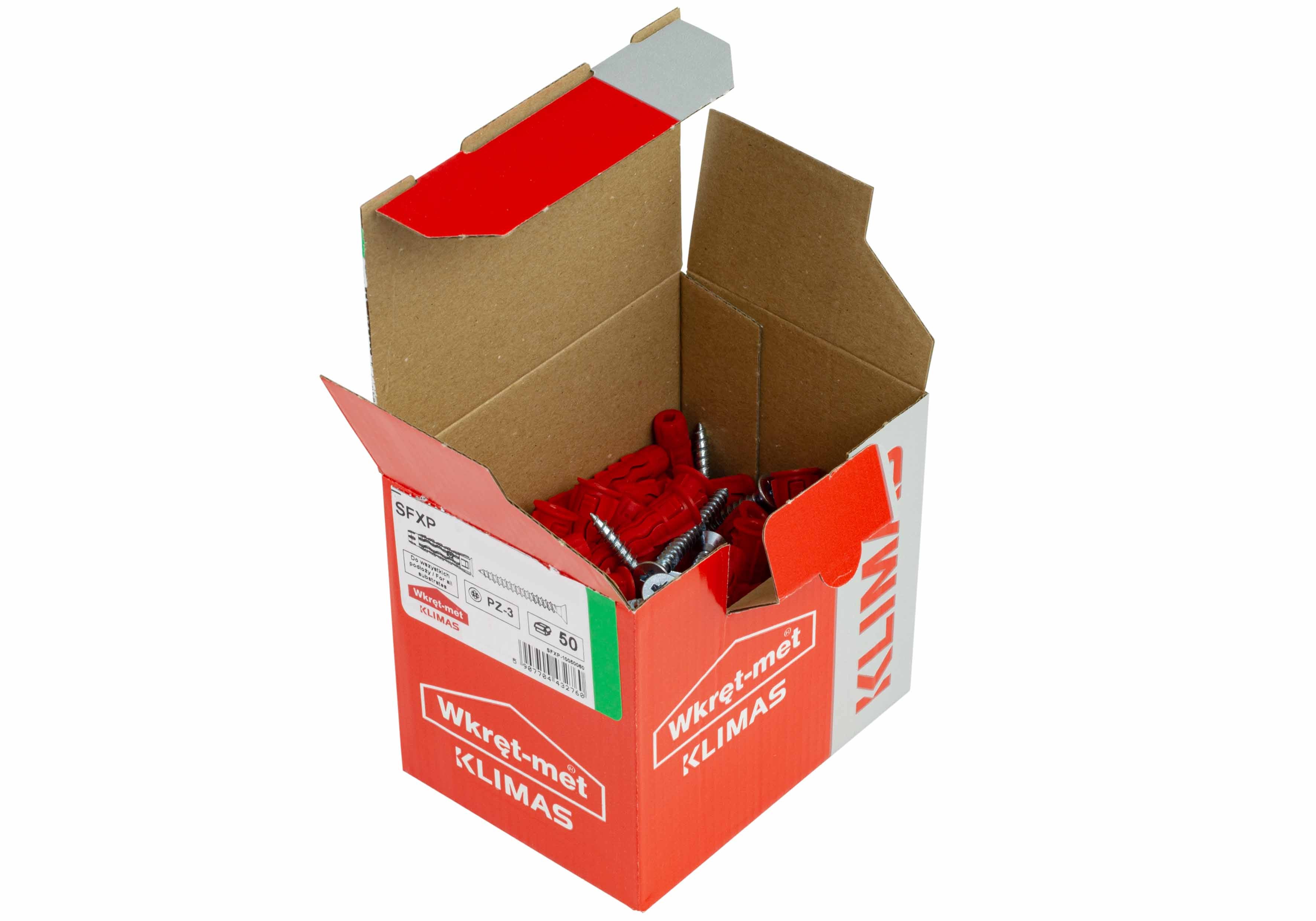 Kołek uniwersalny fi 6 z wkrętem 30x50 mm (100 szt.) 2