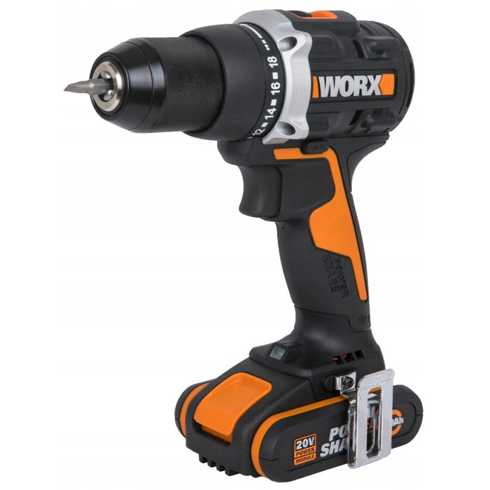 Wiertarko-wkrętarka 20V WX102 Worx / 2 x 2,0Ah