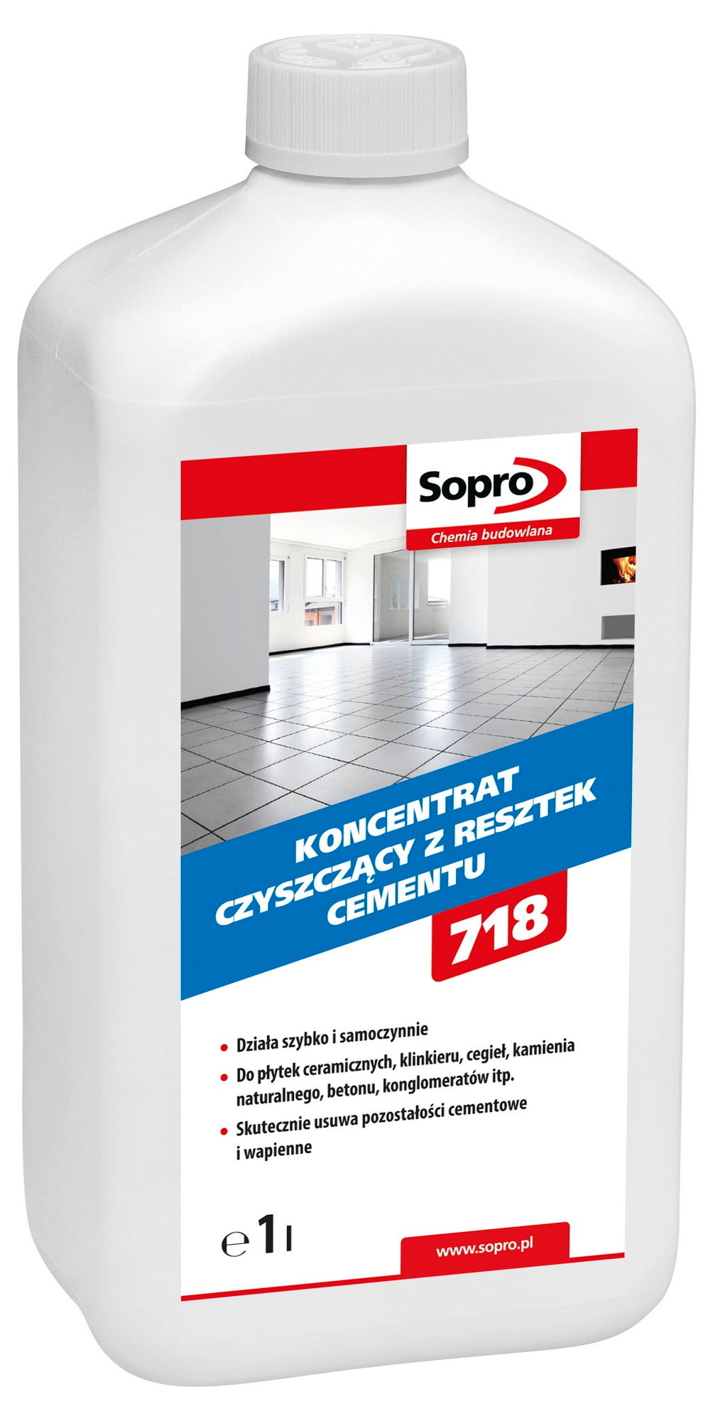 Фото - Лаки й лазурі Sopro Koncentrat ZE 718  czyszczący z resztek cementu 1 l 