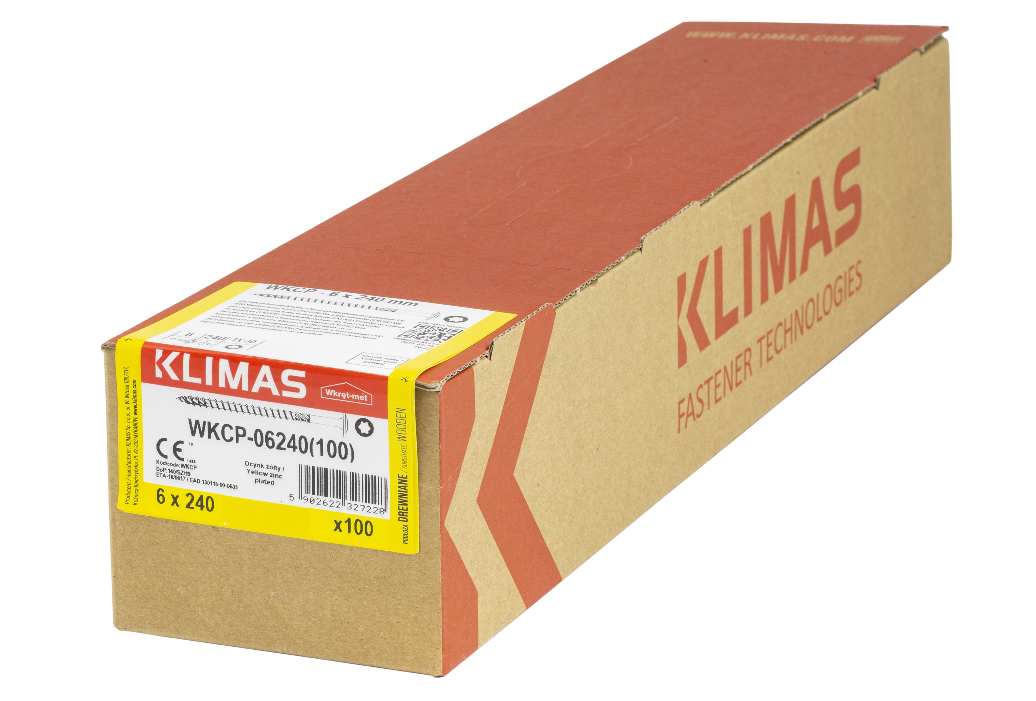 Wkręt do łączników ciesielskich z łbem talerzykowym 6x240 mm (5 kg.) 1