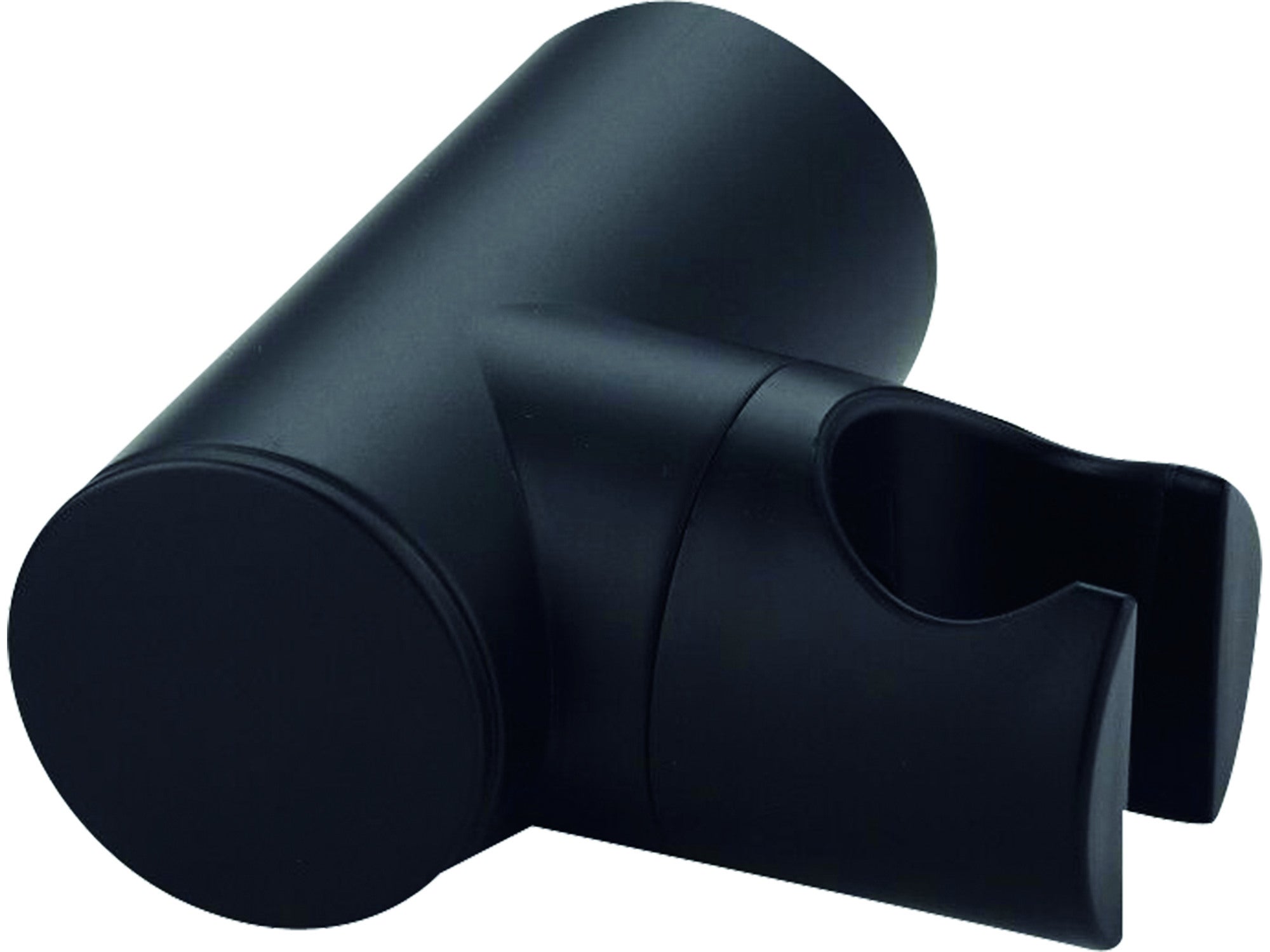 Uchwyt prysznicowy punktowy Laveo Rondo czarny